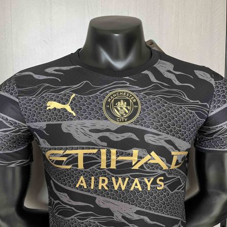 Player Version Manchester City Chinese Year Black Jersey 2024 - Image 5