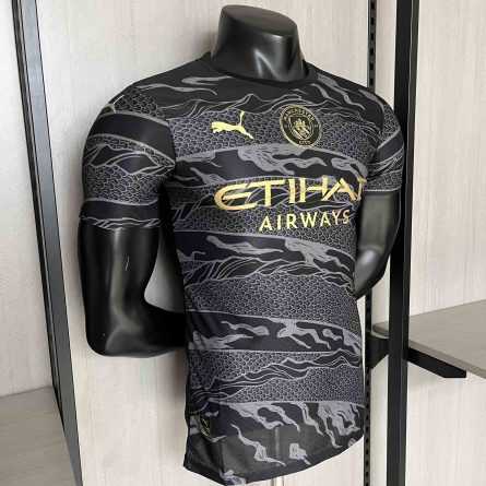 Player Version Manchester City Chinese Year Black Jersey 2024 - Image 4