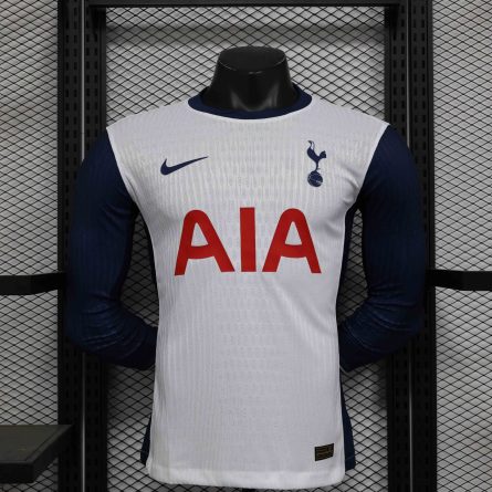 Long Sleeve Player Version Tottenham Hotspur Home Jersey 2024 2025