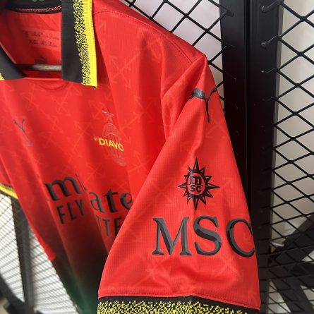 AC Milan x OFF White Player Jersey Red - Image 5