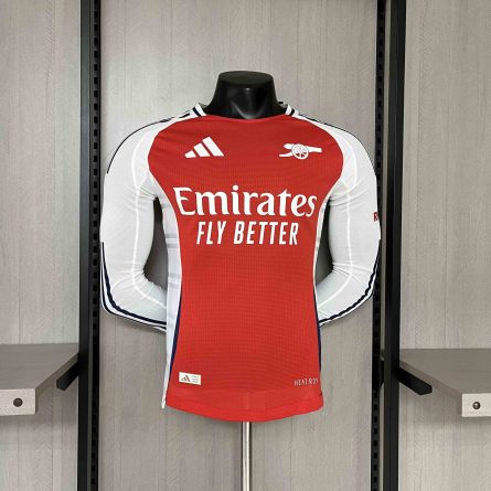 Long Sleeve Player Version Arsenal Home Jersey 2024/2025 - Image 1