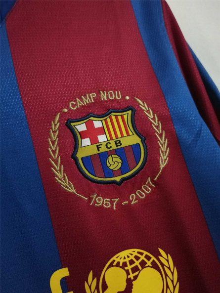 Long Sleeve Barcelona Home 2007/2008 - Image 3