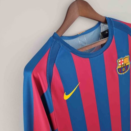 Long Sleeve Barcelona Home Champions League Final Edition 2006 - Image 4