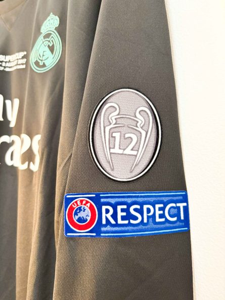 Long Sleeve Real Madrid Away 2017/2018 UEFA Super Cup Final Edition - Image 5
