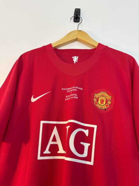 Manchester United Home Jersey 2008 – Solskjær Testimonial Match Edition - Image 3