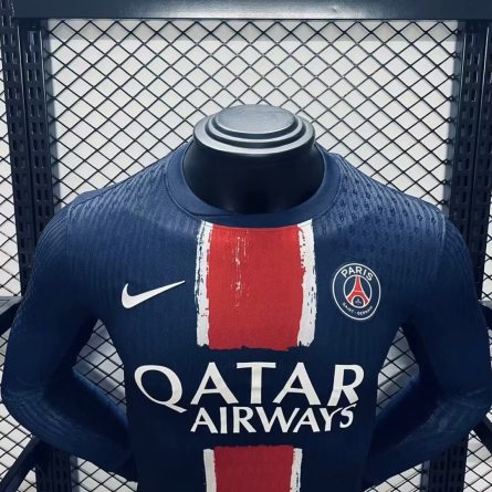 Long Sleeve Player Version PSG Home Jersey 2024/2025 - Image 3