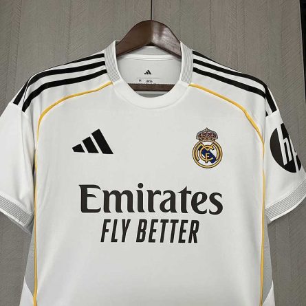 Real Madrid Home Jersey 2025–2026 – Standard Fit - Image 5