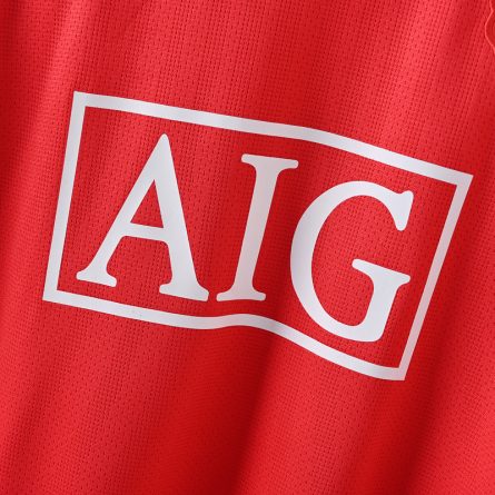 Long Sleeve Manchester United Home 2007 2008 - Image 2