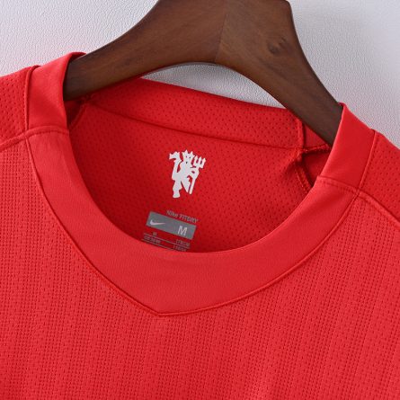 Long Sleeve Manchester United Home 2007 2008 - Image 5