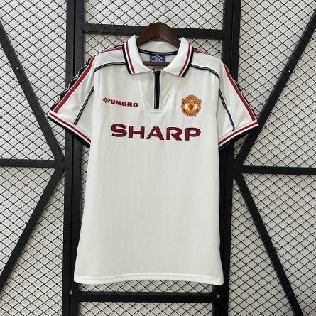 Manchester United White Away Jersey 1999 - Image 1