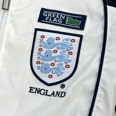England Windbreaker Jacket 1998 White - Image 3