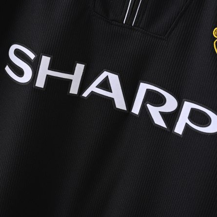 Manchester United Sharp Black Jersey 1998 2000 - Image 2