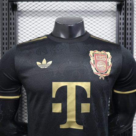 Player Version Bayern 125th Years Anniversary Jersey Black Edition - Image 5