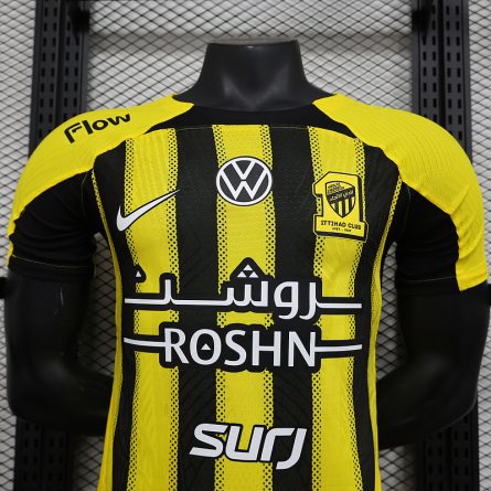 Player Version Al Ittihad Home Jersey 2024 2025 - Image 5
