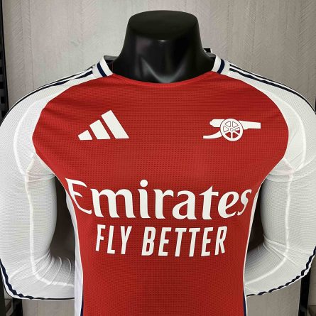 Long Sleeve Player Version Arsenal Home Jersey 2024/2025 - Image 4