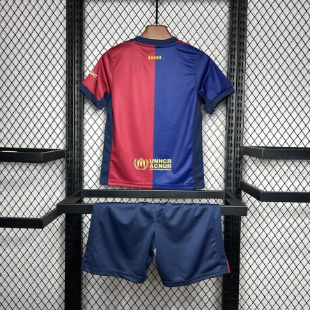 Kids Barcelona Home Jersey 2024 2025 - Image 3
