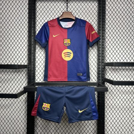 Kids Barcelona Home Jersey 2024 2025 - Image 1