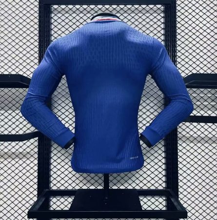 Long Sleeve Player Version France Home Jersey 2024 - Image 3