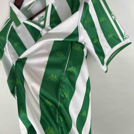 Real Betis Home 1995 1996 OCAROIL Sponsor - Image 4