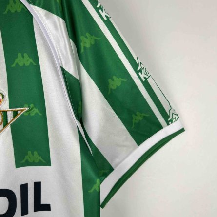 Real Betis Home 1995 1996 OCAROIL Sponsor - Image 3