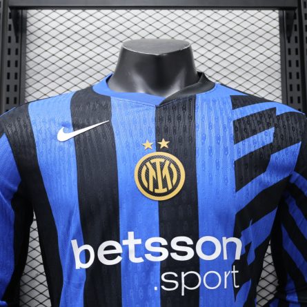 Long Sleeve Player Version Inter Milan Home Jersey 2024/2025 - Image 3