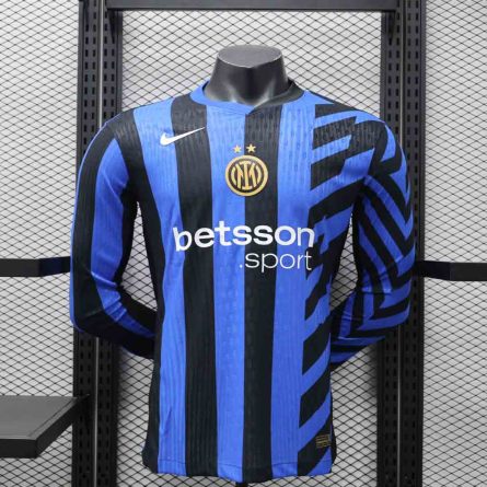 Long Sleeve Player Version Inter Milan Home Jersey 2024/2025 - Image 1