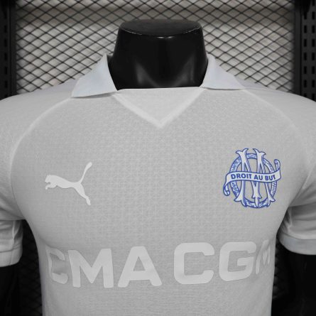 Player Version Olympique Marseille 125th Anniversary Kit 2024-25 White - Image 3