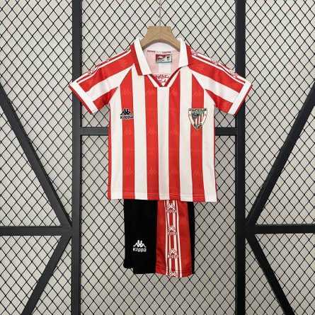 Kids Retro Jersey Athletic Bilbao Home Jersey 1995-1996