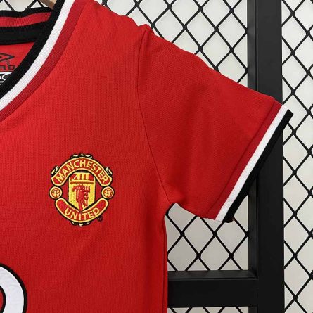 Kids Retro Jersey Manchester United Home 2000-2001 - Image 4