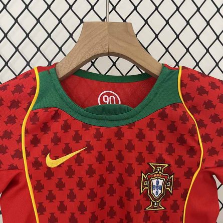 Kids Retro Jersey Portugal Home 2004 - Image 6