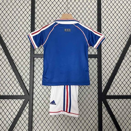 Kids Retro Jersey France Home 1998 - Image 4