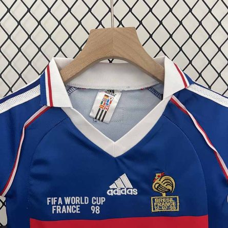 Kids Retro Jersey France Home 1998 - Image 3