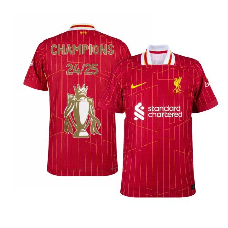 Player Version Liverpool Home Premier League Champions 2024 2025 Edition Jersey