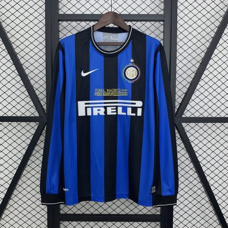 Long Sleeve Inter Milan Home 2009-2010 Champions League Final Edition - Image 1