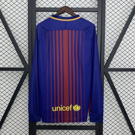 Long Sleeve Barcelona Home Jersey 2017-2018 - Image 4
