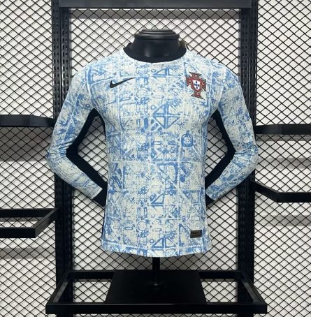 Long Sleeve Player Version Portugal Away Jersey 2024 - Image 1