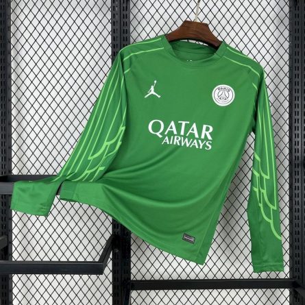 Long Sleeve PSG Goalkeeper Green Jersey - Image 1