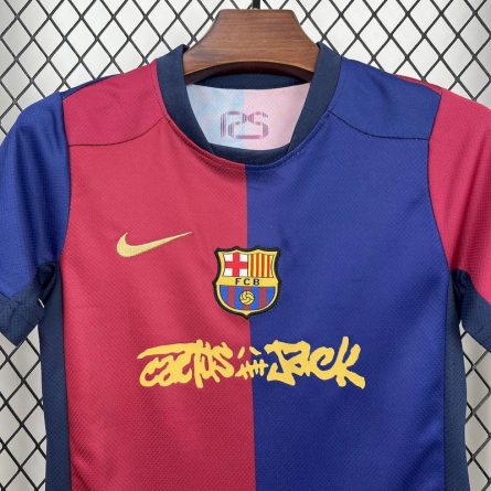 Kids Barcelona Home x Travis Scott Jersey - Image 4