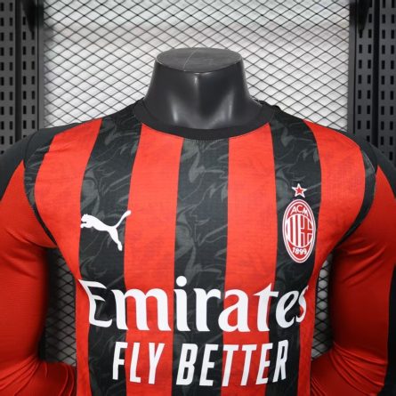 Long Sleeve Player Version AC Milan Home 2025–2026 - Image 3