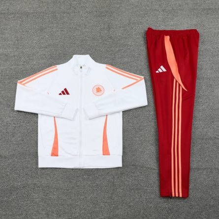 AS Roma Anthem Jacket 2025 White (RM8244) - Image 2