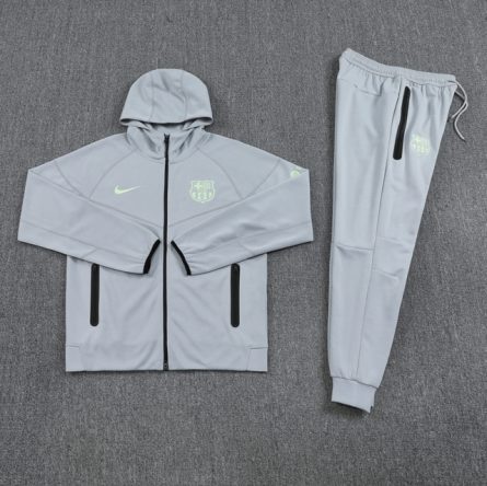 Barcelona Anthem Jacket Grey 2025 (BC9919) - Image 2
