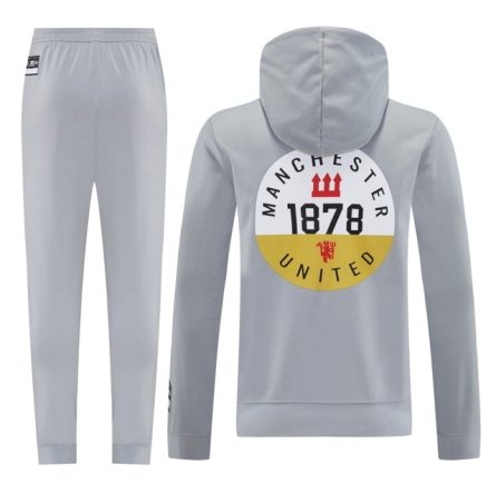 Manchester United Hoodie Set Grey 2025 (MU2901) - Image 3