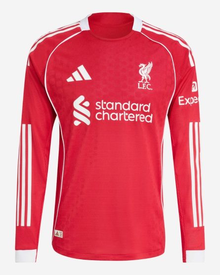 Player Version Long Sleeve Liverpool Home Jersey 2025/2026