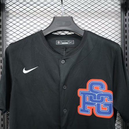 PSG Baseball Jersey Black - Image 3