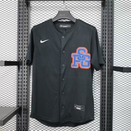 PSG Baseball Jersey Black