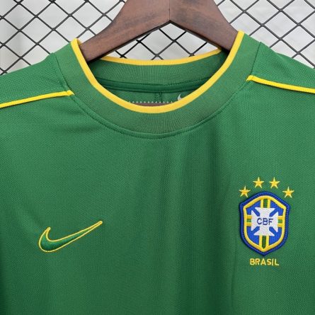 Brazil Goalkeeper Jersey 1998 (Green) - Image 3
