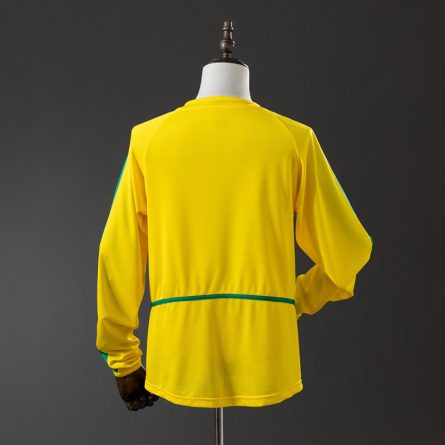 Long Sleeve Brazil Home Jersey 2002 - Image 2