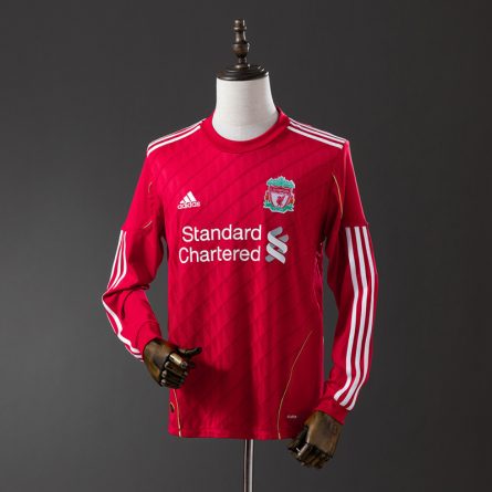 Long Sleeve Liverpool Home Jersey 2010/2011 - Image 1