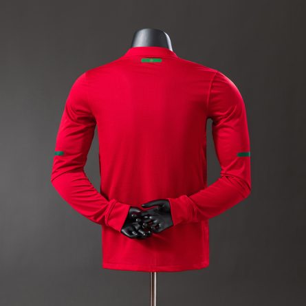 Long Sleeve Portugal Home Jersey 2010 - Image 2