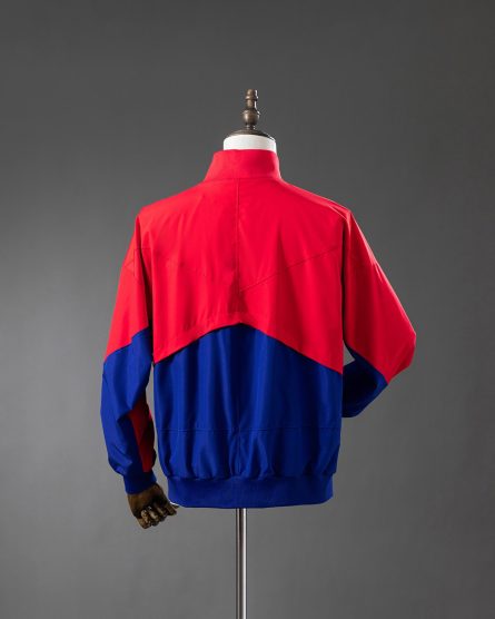 Barcelona 2025–2026 Windbreaker – Deep Royal Blue & Noble Red - Image 3